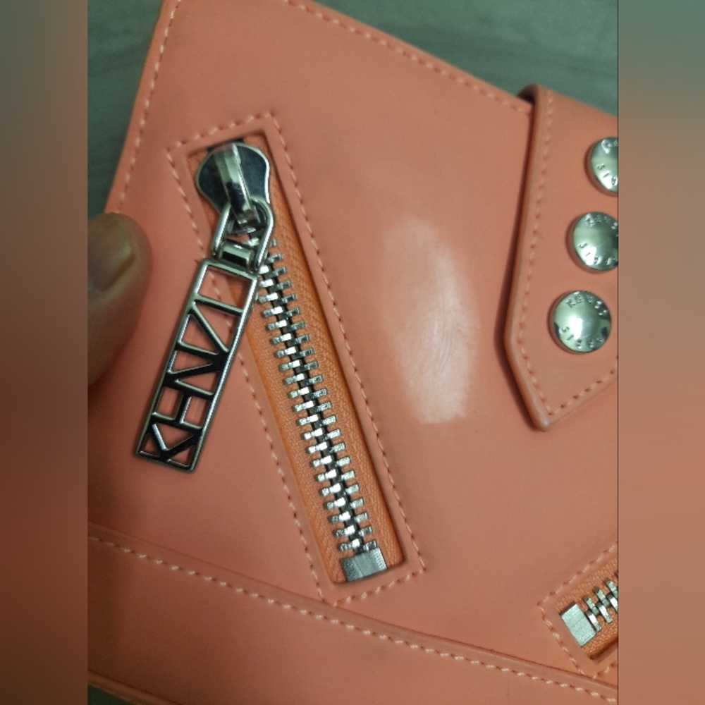 KENZO Kalifornia Coral Chain Strap Mini Crossbody Shoulder Bag Y2k - Picture 15 of 16